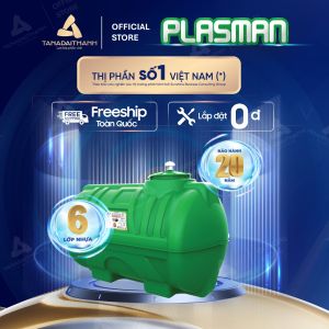 Bồn nước nhựa Đại Thành Plasman Ngang 500L 1000L Chính Hãng Bảo hành 20 năm