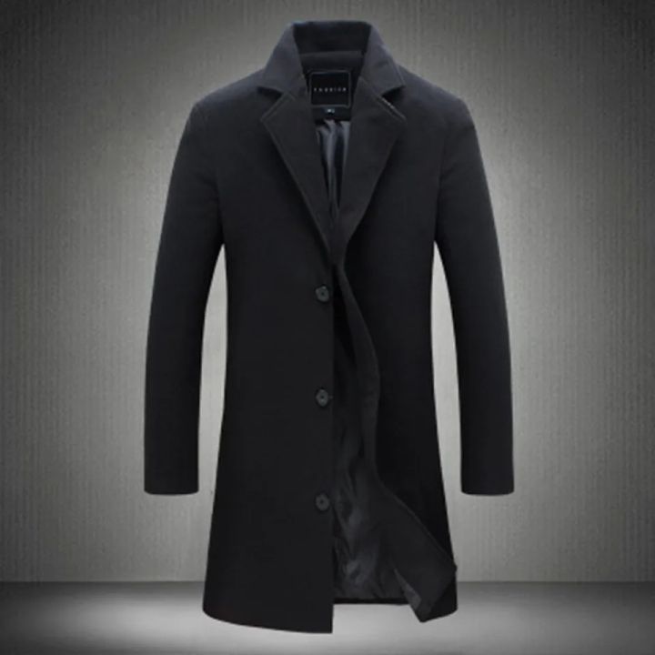 Jas Long Coat Casual Jas Blazer Panjang Pria Jas Long Coat Pria