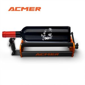 ACMER M2 La-ser Rotary Roller La-ser Engraver Y-axis Rotary Roller 360° Rotating for 4-138mm Different Engraving Diameter 4 Gears Adjustments for La-ser Engraving Cylindrical Objects Cans