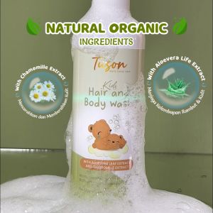Sabun & Shampoo Bayi Tuson 200ml | With Aloevera leaf Extract | And Chamomille Extract