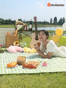 Thảm Bạt Du Lịch Dã Ngoại Cắm Trải Gắp Gọn Tiện Lợi 150x200cm