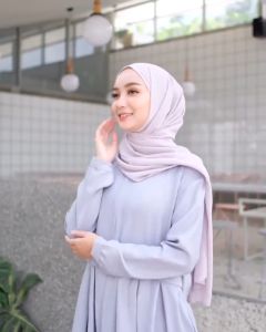 Senna Store: Liora Maxy Dress Simple & Bahan Moscrepe Nyaman Adem