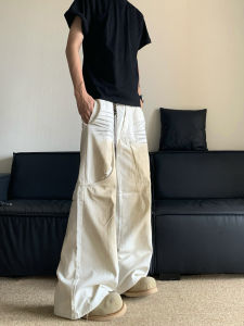 American Style Wide Leg Workwear Pants Loose Casual Straight Floor-Length Trousers for Men Autumn New Style Youth Popular