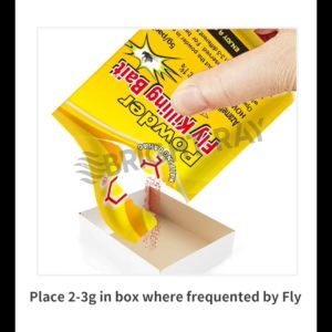 1pc Ubat Lalat Fly Bait Umpan Lalat 100% Berkesan Halau Lalat Hapus Lalat Fly Eliminator Powder 5g