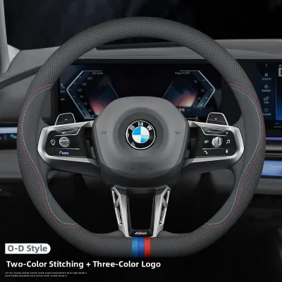 Leather Steering Wheel Cover for BMW