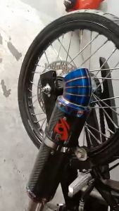 NLK Pipe 51mm Inlet Canister Only Muffler Exhaust Muffler Type Pipe Daeng Sniper 135 Sniper 150 Raider 150