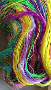 Colorful Eco-friendly Plastic Braided Ropes 1m/each