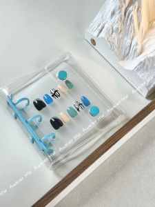 Detachable 3-Hole Wearable Nail Art Album High Quality Ins Style 11 Colors Wearable Nail Art Collection Book Makeup Tools
