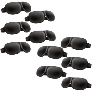 100% Light Blocking 3D Contoured Sleep Eye Mask - Ultra-Soft Skin-Friendly Breathable Cover for Rest Travel Yoga