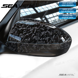 SEAMETAL Car Carbon Fiber Protective Film PET Gloss Forged Wrap Sticker Self Adhesive Motorcycle Scooter Car Decal Wrap