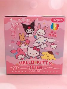 Cute Cartoon Kurokos Girl Eraser Blind Bag No Dust Fun Big Ear Dog Shape PVC Soft Rubber for Students Daily Learning Supplies