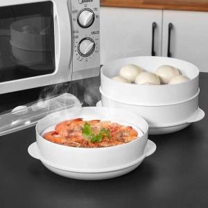 Microwave Steamer With Lid Durable Food-Grade Material