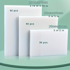 150 Sheets Transparent Sticky NotesSquare Self-Adhesive Memo Pads Ideal for Journaling Book Annotations School & Office