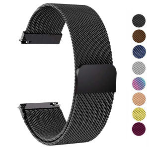 22mm 20mm Milanese Loop Strap For Samsung Galaxy Watch 7 6 5 4 44mm 40mm Classic Active 2 Bracelet Huawei Gt Magnetic Watch Band