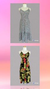 Đầm ngắn tay chất liệu lụa siêu đẹp