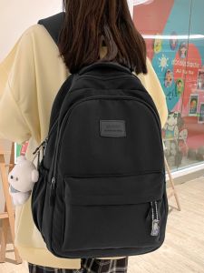 OUDENGPAI | Black Large Capacity Waterproof Backpack For Girls 2024 New Style Primary And Middle School Students Can Carry A Lot Of Books