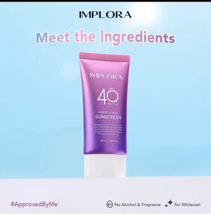 IMPLORA Perfect Shield Sunscreen SPF 40 PA++++ | Sunscreen Wajah | Pelindung dari Sinar Matahari