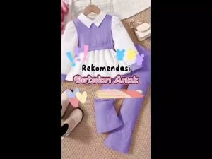 One Set Anak perempuan 1-6 Tahun/Setelan Anak Hansa