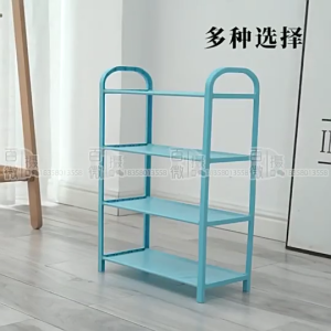 4 layer Simple Multi 5 Layer Shoe Rack Stainless Steel Easy Assemble Storage Shelf Shoe Cabinet