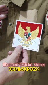 Kemeja Garuda Pancasila Tactical PDL S - 5XL Free Bonus 3 Emblem Patch Prepet Perekat Velkro
