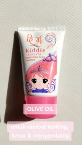 BQ4 Kiddie Hairvita PINK Pelicin & Vitamin Rambut Anak Tanpa Dibilas 50ML - Ekstrak Minyak Zaitun