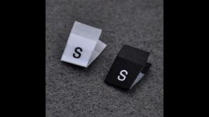 2000pcs 4rolls 500pcs/Roll Clothing Size Label Clothing Size Label Woven Washable Label