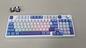 Bàn phím giả cơ không dây gaming XUNFOX K94 - Bàn phím chơi game thiết kế 94 phím kết nối 3 chế độ và đèn led 7 màu đẹp