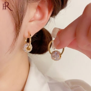Frascati Elegant & Exquisite Micro Inlaid Zircon Ball Hoop Earrings: A Luxury Jewelry Gift