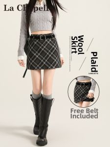 La Chapelle | Miu Style Petite Plaid Mini Skirt