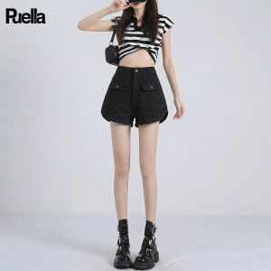 puella | High Waist Multi Pocket Work Style Loose A-line Shorts