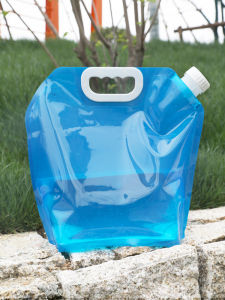 Outdoor Portable Foldable Water Bag Mountaineering Travel Camping Plastic Soft Water Storage Bag Bucket Large Capacity Water Bag
