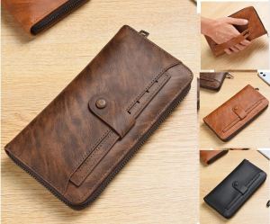 Aldawaar Dompet Pendek Pemegang Kad Lelaki ( Hand Classic Men Phone Wallet Coin Card Holder Bag Gift ) 12W2