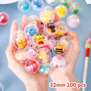 32MM 100pcs Plastic Surprise Ball Capsules Toy Blind Box Figure Toys For Vending Machine Eggshell