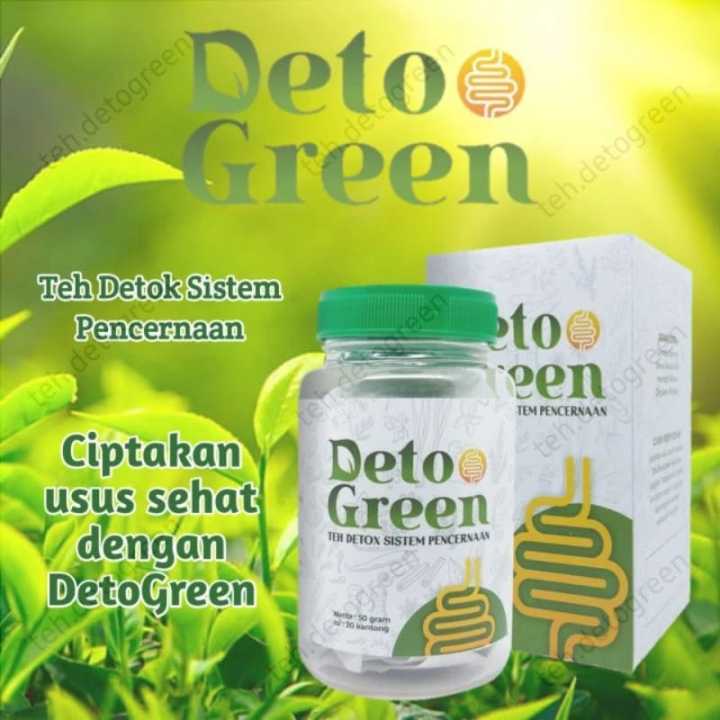 DETO GREEN- TEH DETOKS ORIGINAL HERBAL AMAN- DETOGREEN TEH HERBAL ...