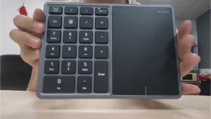 JOMAA | JOMAA Bluetooth Numeric Keypad 2.4G&Bluetooth Rechargeable Keyboard22-Key Number Pad With Touchpad for Windows Laptop