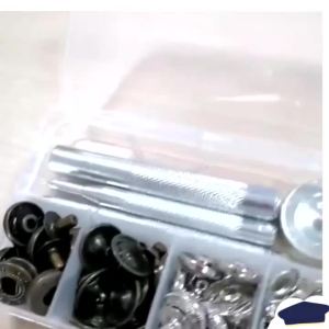 400PCS Snap Fastener Plier Tool Metal Snaps DIY Craft Supplies Sewing Button Thickened Snap Fasteners Kit for Installing Sewing Bag Clothe