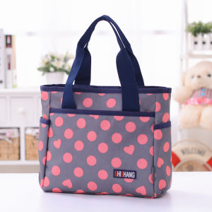 Large Capacity Fashionable Womens Handbag Shoulder Bag for Outdoor Travel with Kids Soft Handle Casual Geometric Pattern