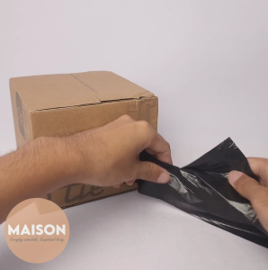 [SG STOCK] 200pcs Rubbish Bag Handle Breakpoint Thickened Disposable Big Garbage Bag Plastic Trash Bags