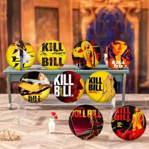 Classic Hot Movie Kill Bill Round Button Pins Slogan Creative Brooches Backpack Clothes Decoration Fashion Jewelry Gifts