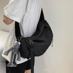 Japanese Style Ins Functional Workwear Bag Mens Messenger Bag Trendy Large Capacity Shoulder Bag Sports Backpack Trendy Boys Bag