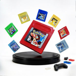 Bandai | Pokemon Red Blue Crystal Golden Green Silver Yellow GBC Game Card 16 Bit Video Game Cartridge Console Cards For GB/SP