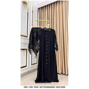 Andara Set Gamis Kerudung Hitam Series
