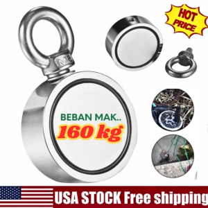 COD Taffware Magnet Gantungan 160 kg super kuat mencari harta karun logam paku besi dalam laut 67mm
