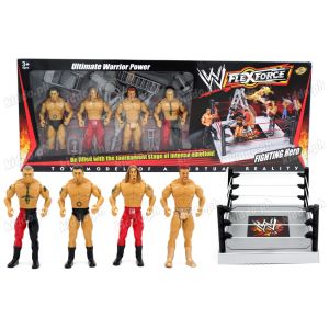 wwe super hero 4in1 character with stage and accessories / wrestling super star toy (random character)