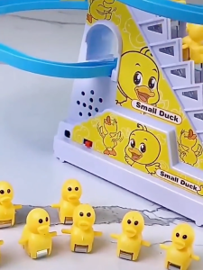 Cute Electric Duck Climbing Stairs Toy with Music and Light Kids Birthday Gift Christmas Gift