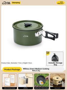 ANLOOK | Camping Cookware Set Portable