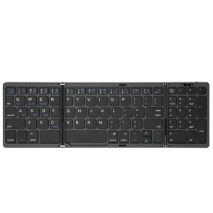 Tri-Fold Bluetooth Keyboard Portable Mini Keyboard Rechargeable Keyboard Mute Wireless Keyboard For Laptop Windows Android IOS