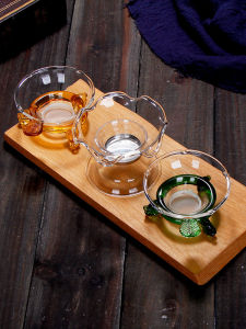 Transparent Glass Tea Strainer Stainless Steel Filter Net Fair Cup Filter Tea Separator Gongfu Tea Set Tea Ceremony Accessories