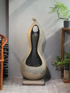 Gourd Floor Flowing Water Ornaments New Chinese Indoor Living Room Office Decorations Circulating Water Landscape Fountain