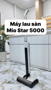 Máy lau sàn không dây Mio Star Floor Cleaner 5000 | Mã 7101.017 | Công suất 60W | Pin sạc 14.4V 2500mAh 35 phút hoạt động | Tự vệ sinh & sấy khô con lăn | Dung tích nước 0.4L | Trọng lượng nhẹ 3.6kg | Thương hiệu Thụy Sĩ – Chính hãng Âu Mỹ